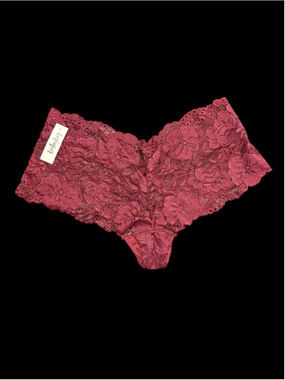 Women's BootayBag Red Lace Cheeky Panties L
